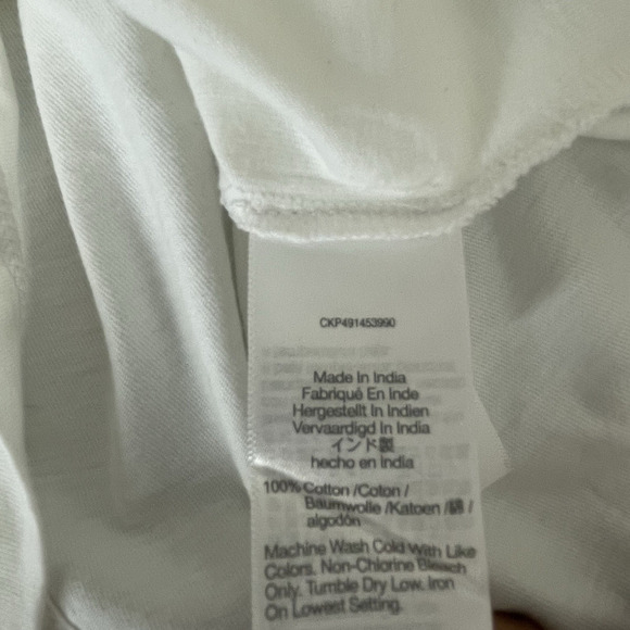 Madewell Puff-Sleeve Tee Eyelet White Medium XS NT331 Minimalist Casual Capsule - Picture 7 of 8